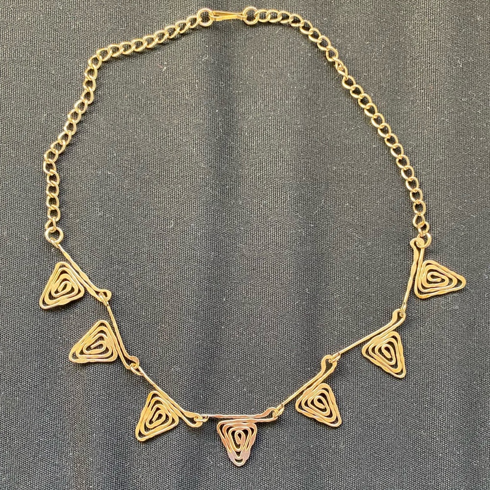 Gold tone necklace
